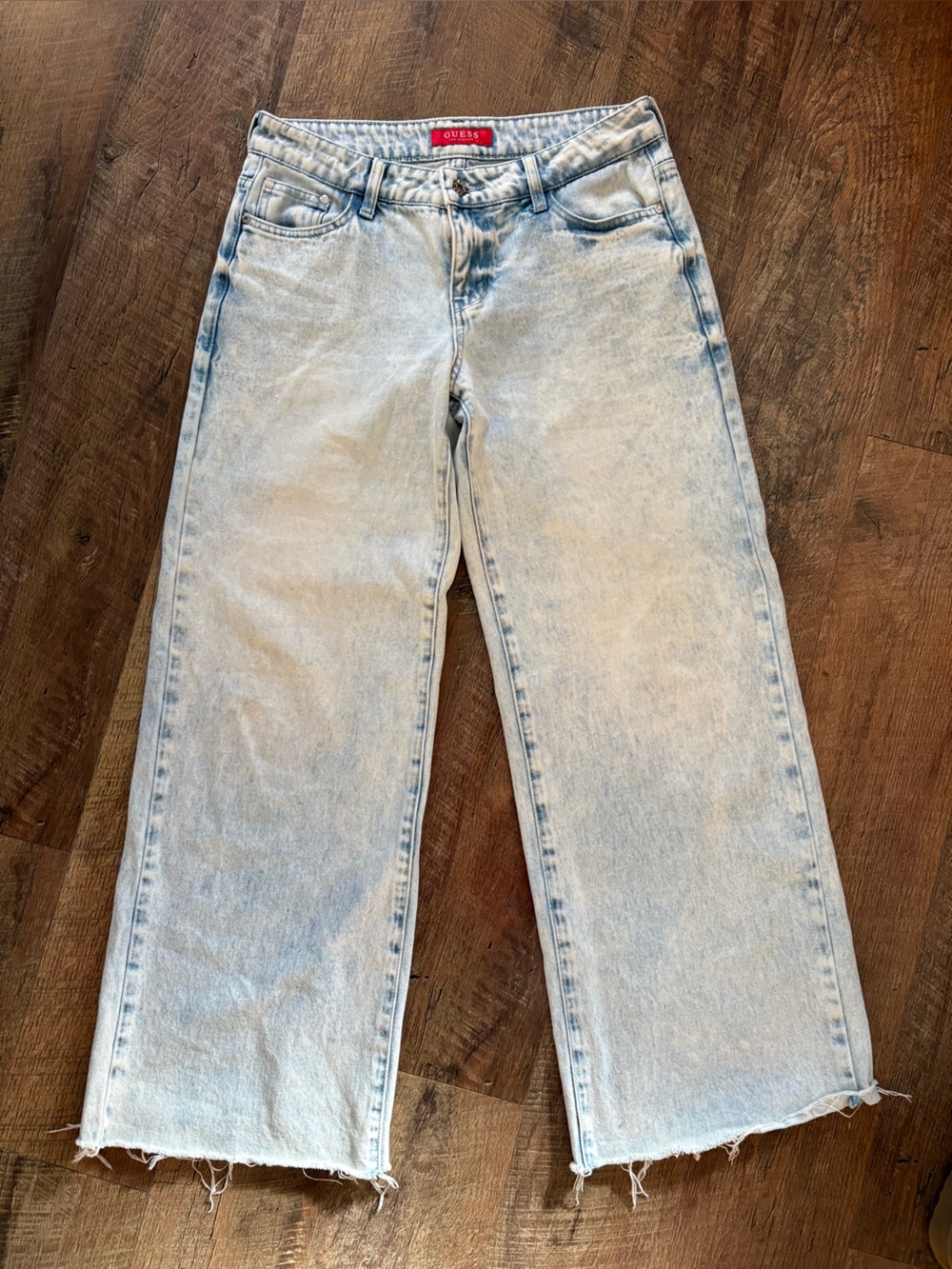 Guess High-Rise Wide Leg Jeans 27”